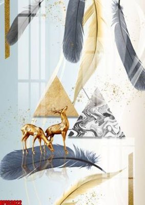 Tải file file tranh bộ decor in treo tường tráng gương OPIC3822 (PSD) cho in ấn quảng cáo