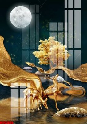 Tải file gốc file tranh bộ decor in treo tường tráng gương OPIC3856 (bản PSD) chỉnh sửa được