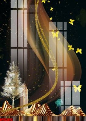 Tải file tranh gốc file tranh bộ decor in treo tường tráng gương OPIC3873 chất lượng cao