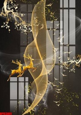 Tải file file tranh bộ decor in treo tường tráng gương OPIC3891 (ảnh gốc) in tráng gương