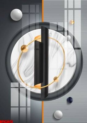 Tải file file tranh bộ decor in treo tường tráng gương OPIC3973 (gốc) chủ đề hoa sen