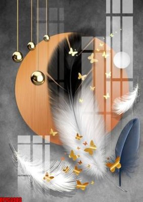 Ảnh gốc file tranh bộ decor in treo tường tráng gương OPIC3983 (siêu chi tiết) để in ấn