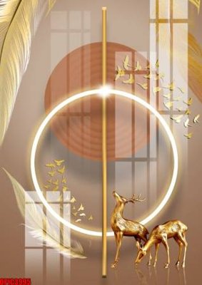 File gốc in ấn file tranh bộ decor in treo tường tráng gương OPIC3995 chất lượng vượt trội