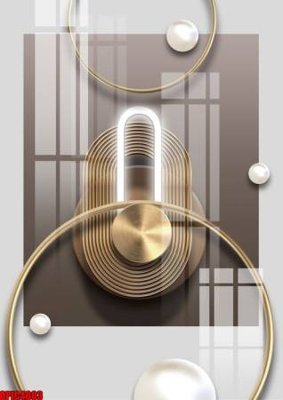 File tranh gốc file tranh bộ decor in treo tường tráng gương OPIC4003 (bản đẹp) độc quyền