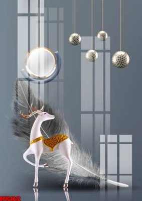 File gốc file tranh bộ decor in treo tường tráng gương OPIC4012 (ảnh chi tiết) để in lụa