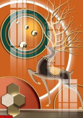 Download file file tranh bộ decor in treo tường tráng gương OPIC4046 (gốc) cho xưởng in