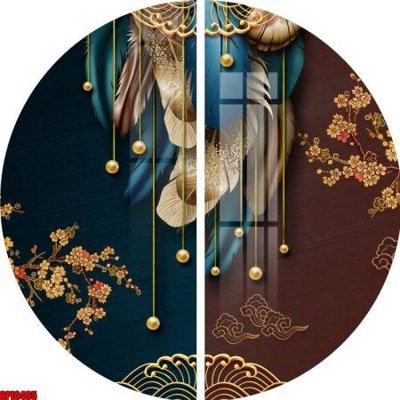 File gốc file tranh bộ decor in treo tường tráng gương OPIC405 (trang trí) phòng làm việc