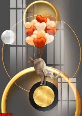 File tranh file tranh bộ decor in treo tường tráng gương OPIC4053 (bản gốc) trang trí văn phòng