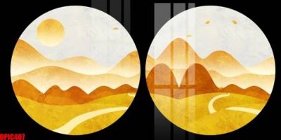 Tải file file tranh bộ decor in treo tường tráng gương OPIC407 (ảnh gốc) in gạch men