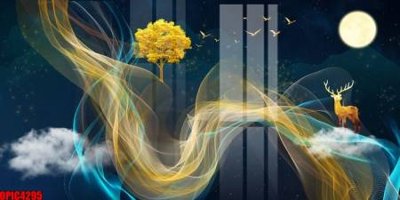 File tranh trang trí file tranh bộ decor in treo tường tráng gương OPIC4295 (file gốc)