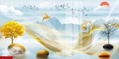 Tải xuống file tranh gốc file tranh bộ decor in treo tường tráng gương OPIC4298 (PSD/TIFF)