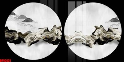 Download file tranh file tranh bộ decor in treo tường tráng gương OPIC431 (file gốc PSD)