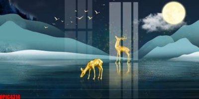 Tệp tin gốc file tranh bộ decor in treo tường tráng gương OPIC4314 (dùng cho in ấn) chuyên nghiệp