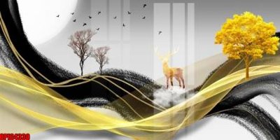 Tải file file tranh bộ decor in treo tường tráng gương OPIC4330 (ảnh gốc) in gạch 3D