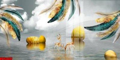 Tải file gốc file tranh bộ decor in treo tường tráng gương OPIC4407 (in khổ lớn) không mờ