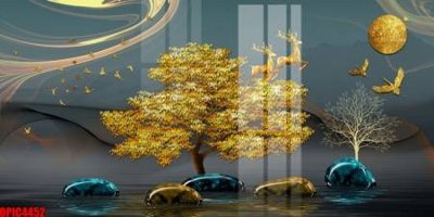 File ảnh file tranh bộ decor in treo tường tráng gương OPIC4452 (gốc) cho trang trí nội thất