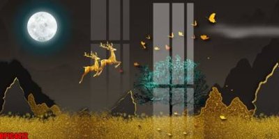 File in lụa file tranh bộ decor in treo tường tráng gương OPIC4472 (hoa văn) file tranh bộ decor in treo tường tráng gương OPIC4472