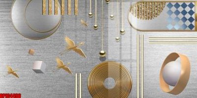 File PSD file tranh bộ decor in treo tường tráng gương OPIC4496 (bản gốc) cho nhà in