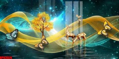 Tải file file tranh bộ decor in treo tường tráng gương OPIC4574 (gốc) làm file in ấn