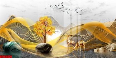 File in trần file tranh bộ decor in treo tường tráng gương OPIC4579 (bản gốc) 5D