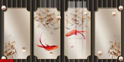 Mua file gốc file tranh bộ decor in treo tường tráng gương OPIC4596 (in ấn) tại Filetranh.com