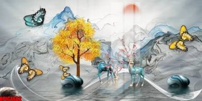 Mua file gốc file tranh bộ decor in treo tường tráng gương OPIC4602 (in ấn) tại Filetranh.com