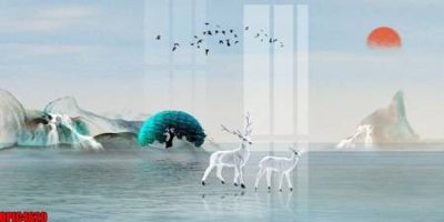 File gốc file tranh bộ decor in treo tường tráng gương OPIC4620 (PNG) chất lượng cao