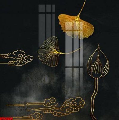 Download file gốc file tranh bộ decor in treo tường tráng gương OPIC4664 (in lụa) cao cấp