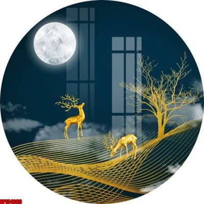 File tranh quảng cáo file tranh bộ decor in treo tường tráng gương OPIC4689 (file gốc) chuyên nghiệp