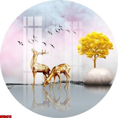 File tranh quảng cáo file tranh bộ decor in treo tường tráng gương OPIC4712 (file gốc) chuyên nghiệp