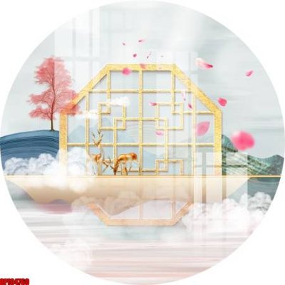 Tải file gốc file tranh bộ decor in treo tường tráng gương OPIC4760 dùng cho in ấn