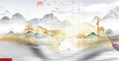 File in trần file tranh bộ decor in treo tường tráng gương OPIC4821 (bản gốc) phong cảnh