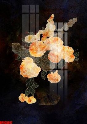 File PSD file tranh bộ decor in treo tường tráng gương OPIC5017 (nguyên gốc) chất lượng cao