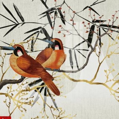 Tải file tranh gốc file tranh bộ decor in treo tường tráng gương OPIC503 chất lượng cao