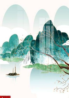 Tải file gốc in lụa file tranh bộ decor in treo tường tráng gương OPIC5053 siêu nét