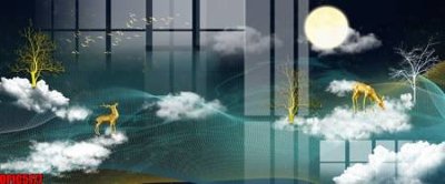 File tranh file tranh bộ decor in treo tường tráng gương OPIC5177 (bản gốc) treo tường