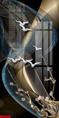 File gốc file tranh bộ decor in treo tường tráng gương OPIC526 (in lụa) trang trí tường