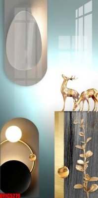 File PSD file tranh bộ decor in treo tường tráng gương OPIC5279 (nguyên gốc) chất lượng cao
