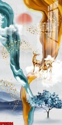 Tải file gốc file tranh bộ decor in treo tường tráng gương OPIC5284 (in khổ lớn) không mờ