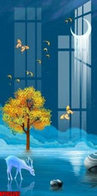 File tranh ảnh gốc file tranh bộ decor in treo tường tráng gương OPIC5287 dùng cho in khổ lớn