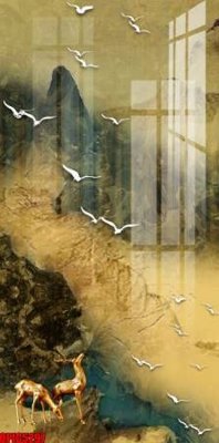 File gốc file tranh bộ decor in treo tường tráng gương OPIC5297 (chủ đề hiện đại) trang trí