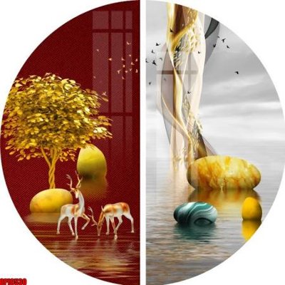 File gốc in ấn file tranh bộ decor in treo tường tráng gương OPIC530 (sẵn sàng tải về)