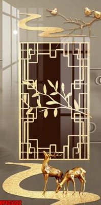 File gốc file tranh bộ decor in treo tường tráng gương OPIC5332 cho in ấn và thiết kế