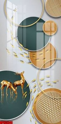 File gốc file tranh bộ decor in treo tường tráng gương OPIC5341 (in 3D) cho trang trí