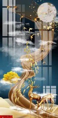 File gốc file tranh bộ decor in treo tường tráng gương OPIC5354 cho in ấn và thiết kế