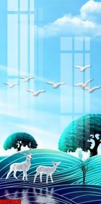 File ảnh file tranh bộ decor in treo tường tráng gương OPIC5378 (gốc) cho trang trí nhà hàng