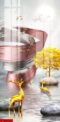 File tranh ảnh gốc file tranh bộ decor in treo tường tráng gương OPIC5392 dùng cho in khổ lớn