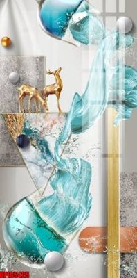 File in lụa file tranh bộ decor in treo tường tráng gương OPIC5425 (tân cổ điển) file tranh bộ decor in treo tường tráng gương OPIC5425