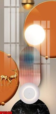 File PSD file tranh bộ decor in treo tường tráng gương OPIC5430 (gốc) nhiều lớp (multi-layer)