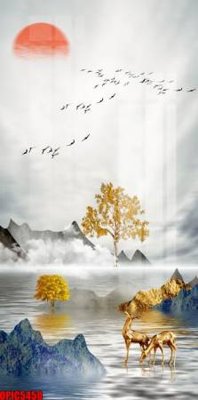 File ảnh file tranh bộ decor in treo tường tráng gương OPIC5450 (gốc) in standee